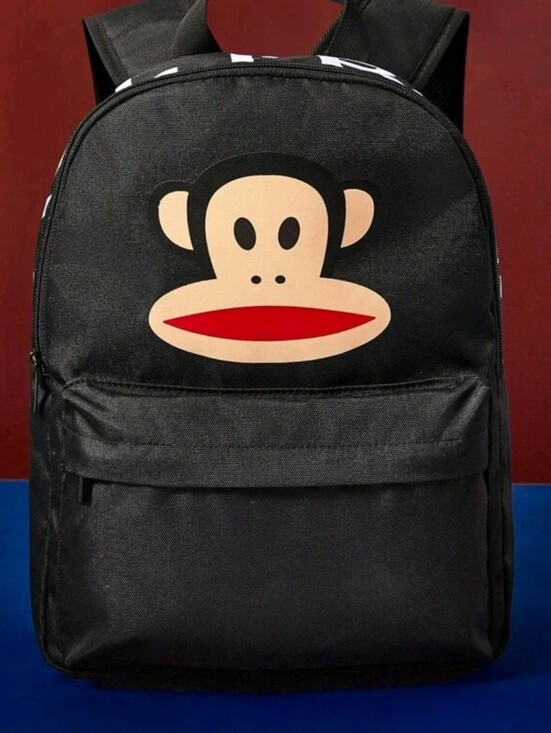 Paul Frank Black Iconic Julius The Monkey Backpack Y2K Streetwear NWT main image 7